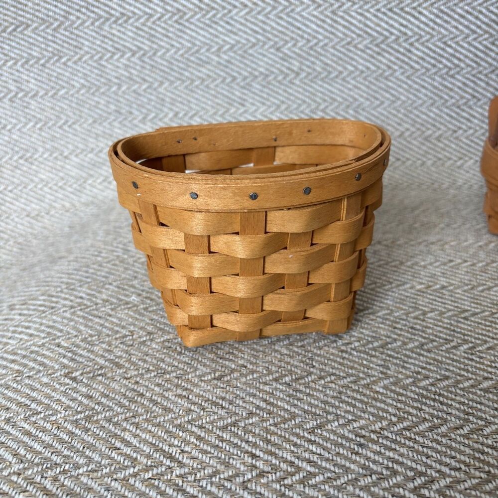 Longaberger Vintage Basket Bundle Of 3 - Picture 5 of 12